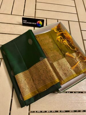 Pure Kanjivaram Silk Sarees With Blouse (3)