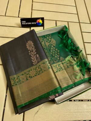 Pure Kanjivaram Silk Sarees With Blouse (4)