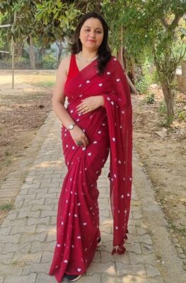 Pure Khadi Cotton Sarees With Blouse (29)