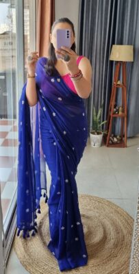 Pure Khadi Cotton Sarees With Blouse (32)
