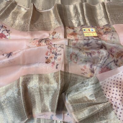 Pure Kora Silk Digital Printed Sarees (7)
