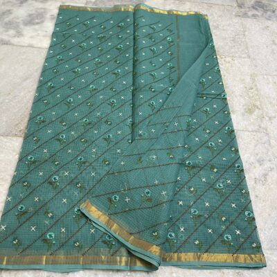Pure Kota Cotton Embroidary Sarees (11)