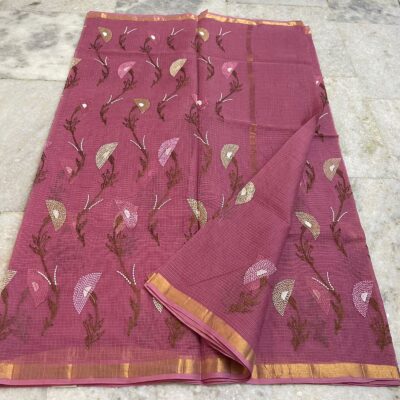 Pure Kota Cotton Embroidary Sarees (3)