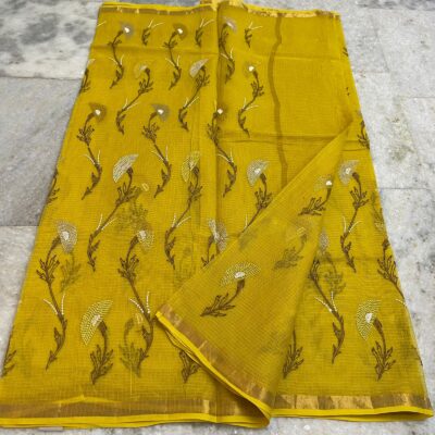Pure Kota Cotton Embroidary Sarees (5)