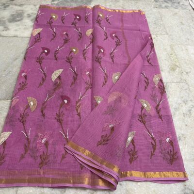 Pure Kota Cotton Embroidary Sarees (6)
