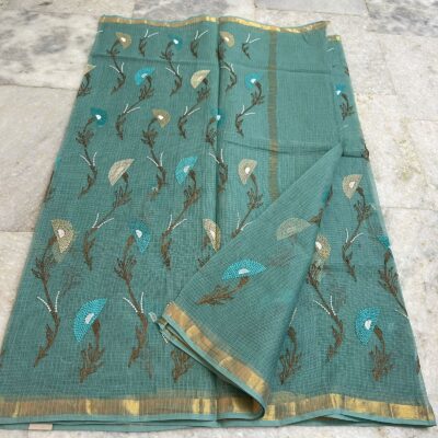 Pure Kota Cotton Embroidary Sarees (7)