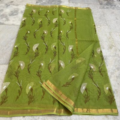 Pure Kota Cotton Embroidary Sarees (8)