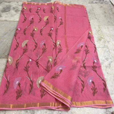 Pure Kota Cotton Embroidary Sarees (9)