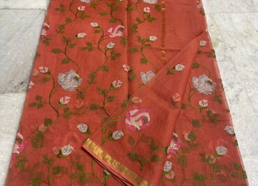 Pure Kota Cotton Sarees With Embroidary Work (1)