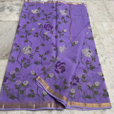Pure Kota Cotton Sarees With Embroidary Work (2)