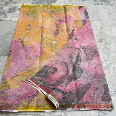 Pure Kota Cotton Sarees With Marble Dye (14)