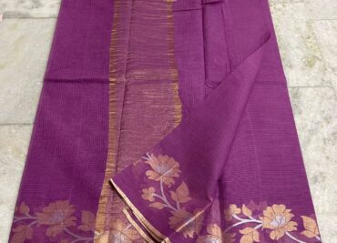 Pure Kota Cotton Sarees With Weaving With Blouse (1)