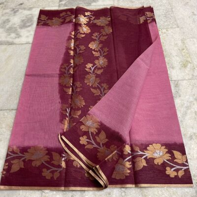 Pure Kota Cotton Sarees With Weaving With Blouse (2)