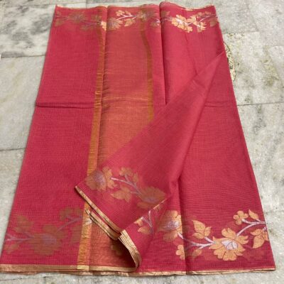 Pure Kota Cotton Sarees With Weaving With Blouse (3)