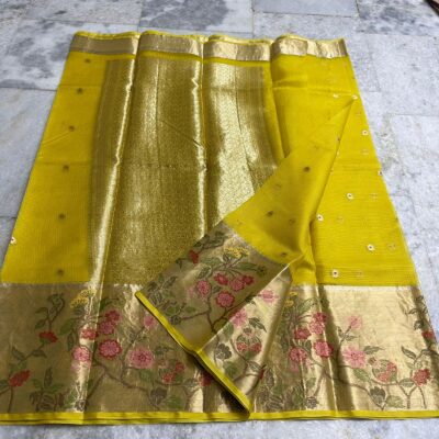 Pure Kota Silk Sarees With Weaving Border (1)