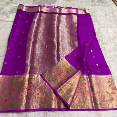 Pure Kota Silk Sarees With Weaving Border (2)