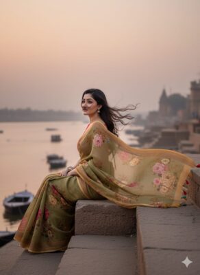 Pure Linen By Linen Digital Printed Sarees (23)