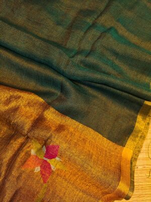 Pure Linen By Linen Paithani Sarees With Blouse (15)