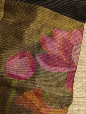 Pure Linen By Linen Paithani Sarees With Blouse (6)