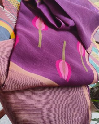 Pure Linen Silk Jamdhani Weaving Sarees (4)