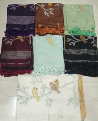 Pure Linen Top And Dupatta Sets (2)