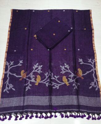 Pure Linen Top And Dupatta Sets (5)