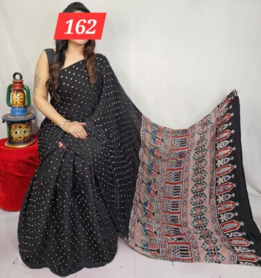 Pure Modal Silk Ajrakh Sarees (10)