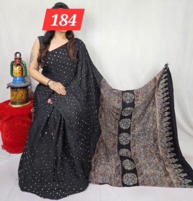 Pure Modal Silk Ajrakh Sarees (11)