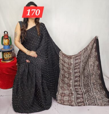 Pure Modal Silk Ajrakh Sarees (2)
