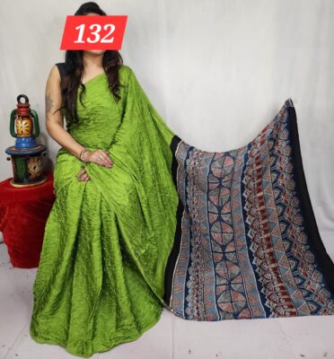 Pure Modal Silk Ajrakh Sarees (4)