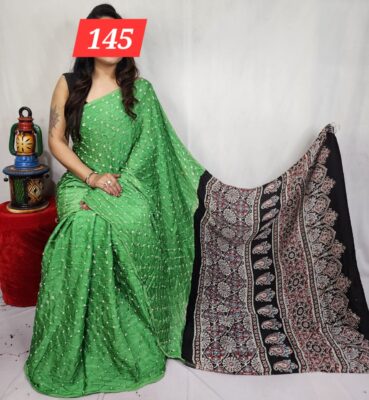 Pure Modal Silk Ajrakh Sarees (9)
