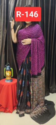 Pure Modal Silk Ajrakh With Bandini Sarees (14)