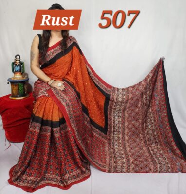 Pure Modal Silk Vegetable Dye Sarees (11)
