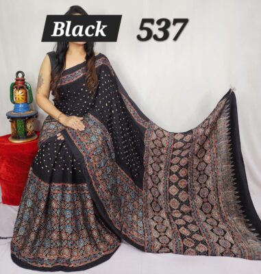 Pure Modal Silk Vegetable Dye Sarees (12)