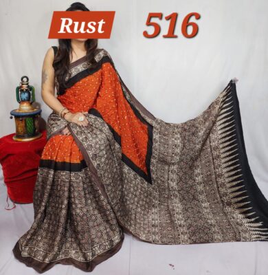 Pure Modal Silk Vegetable Dye Sarees (18)