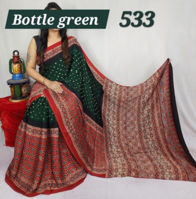 Pure Modal Silk Vegetable Dye Sarees (2)