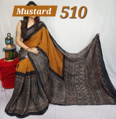 Pure Modal Silk Vegetable Dye Sarees (3)