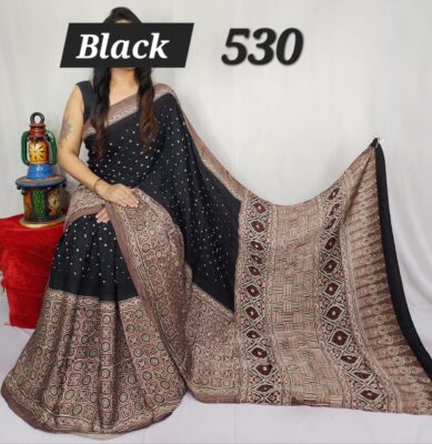 Pure Modal Silk Vegetable Dye Sarees (4)