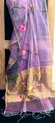 Pure Muslin Silk Jamdhani Sarees (2)