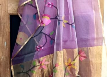 Pure Muslin Silk Jamdhani Sarees (2)