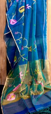 Pure Muslin Silk Jamdhani Sarees (3)