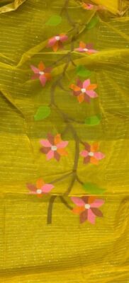 Pure Muslin Silk Jamdhani Sarees (4)