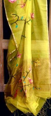 Pure Muslin Silk Jamdhani Sarees (5)