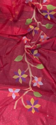 Pure Muslin Silk Jamdhani Sarees (6)