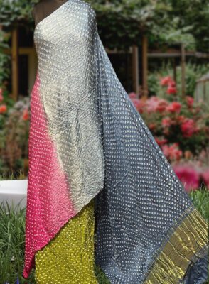 Pure Rai Bandej Modal Silk Sarees With Blouse (2)