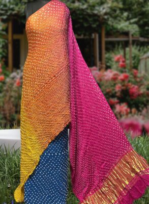 Pure Rai Bandej Modal Silk Sarees With Blouse (3)