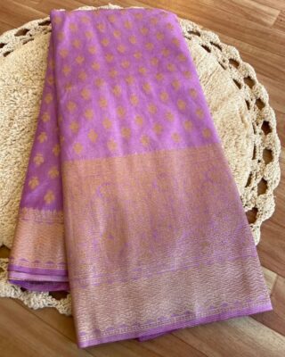 Pure Soft Khadi Crepe Silk Sarees (1)