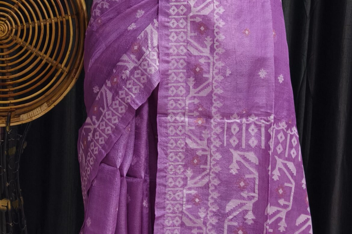 Pure Tussar Jamdhani Sarees With Blouse (6)