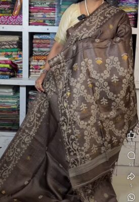 Pure Tussar Jamdhani Sarees With Silkmark (10)