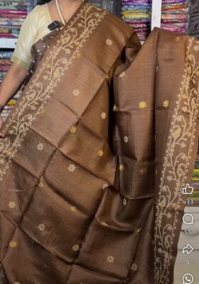 Pure Tussar Jamdhani Sarees With Silkmark (13)